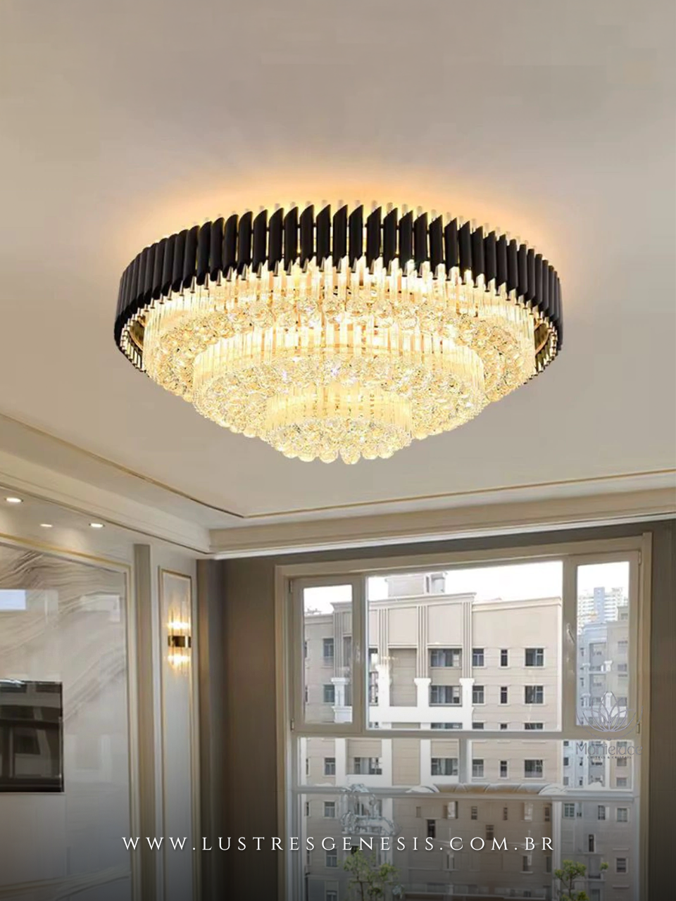 Lustre Plafon Tunísia Design Contemporâneo com 13 Lâmpadas